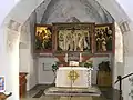 Retablo de la escuela de Multscher en la iglesia parroquial de Scharenstetten (el original está en la Catedral de Ulm)