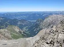 Schesaplana - vista al valle Brandnertal