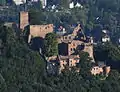 Ruinas del castillo de Hohenbaden en Baden-Baden