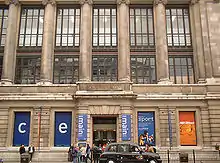 La entrada principal del Museo de Ciencias en Exhibition Road.