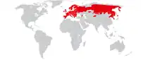 Distribución de la ardilla roja