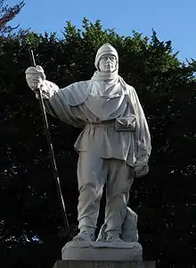 Estatua a Robert Falcon Scott. Christchurch, Nueva Zelanda.