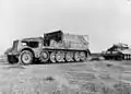 SdKfz.9 capturado remolcando un Crusader, norte de África, marzo de 1942.