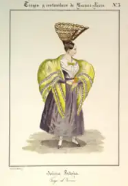 César Hipólito Bacle. Señora porteña. Traje de verano, c. 1833.