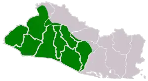 Ubicación de Cuzcatlán