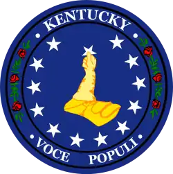 Sello utilizado por el Gobierno Confederado de Kentucky durante la Guerra Civil