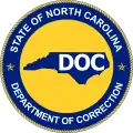 Sello del Departamento de Corrección de Carolina del Norte