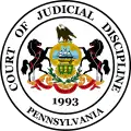 Sello de la Corte de Disciplina Judicial de Pensilvania
