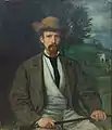 Autorretrato con sombrero amarillo (1874), Antigua Galería Nacional, Berlín.