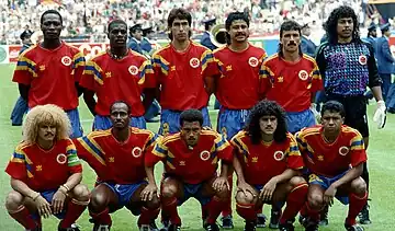 Colombia en la Copa Mundial de Fútbol de 1990.