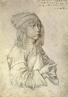 Autorretrato a los 13 años, Albertina, 1484