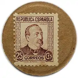 25 cts. Ruiz Zorrilla.