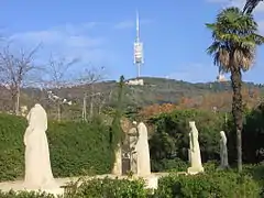 Vista con la Torre de Collserola al fondo.