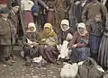 Krusevac, Serbia, 1913. Escena en un mercado.