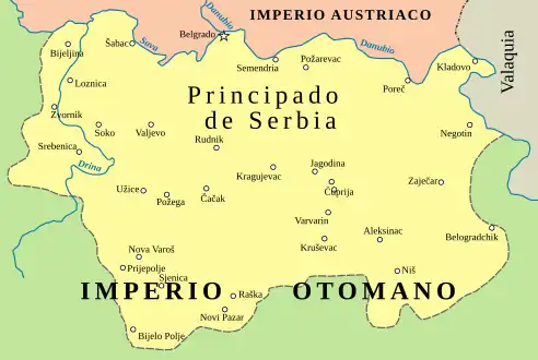 Serbia en 1809.