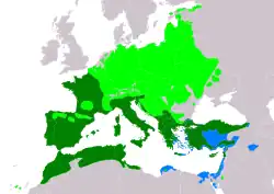 Distribución geográfica del verdecillo.