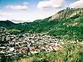 Vista panorámica de la ciudad de Brejo con la Serra da Prata al fondo