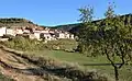 Vista parcial (meridional) del caserío de Sesga (Ademuz).