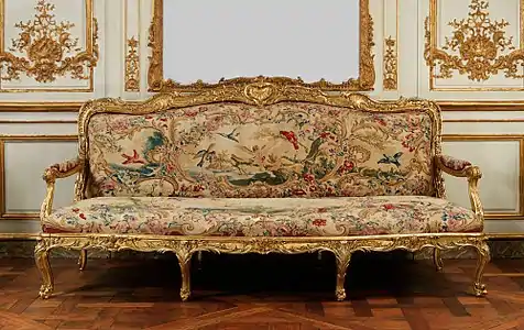 Canapé de Jean Baptiste Oudry (1754-56) Museo Metropolitano