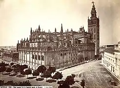 Catedral de Sevilla, hacia 1866.