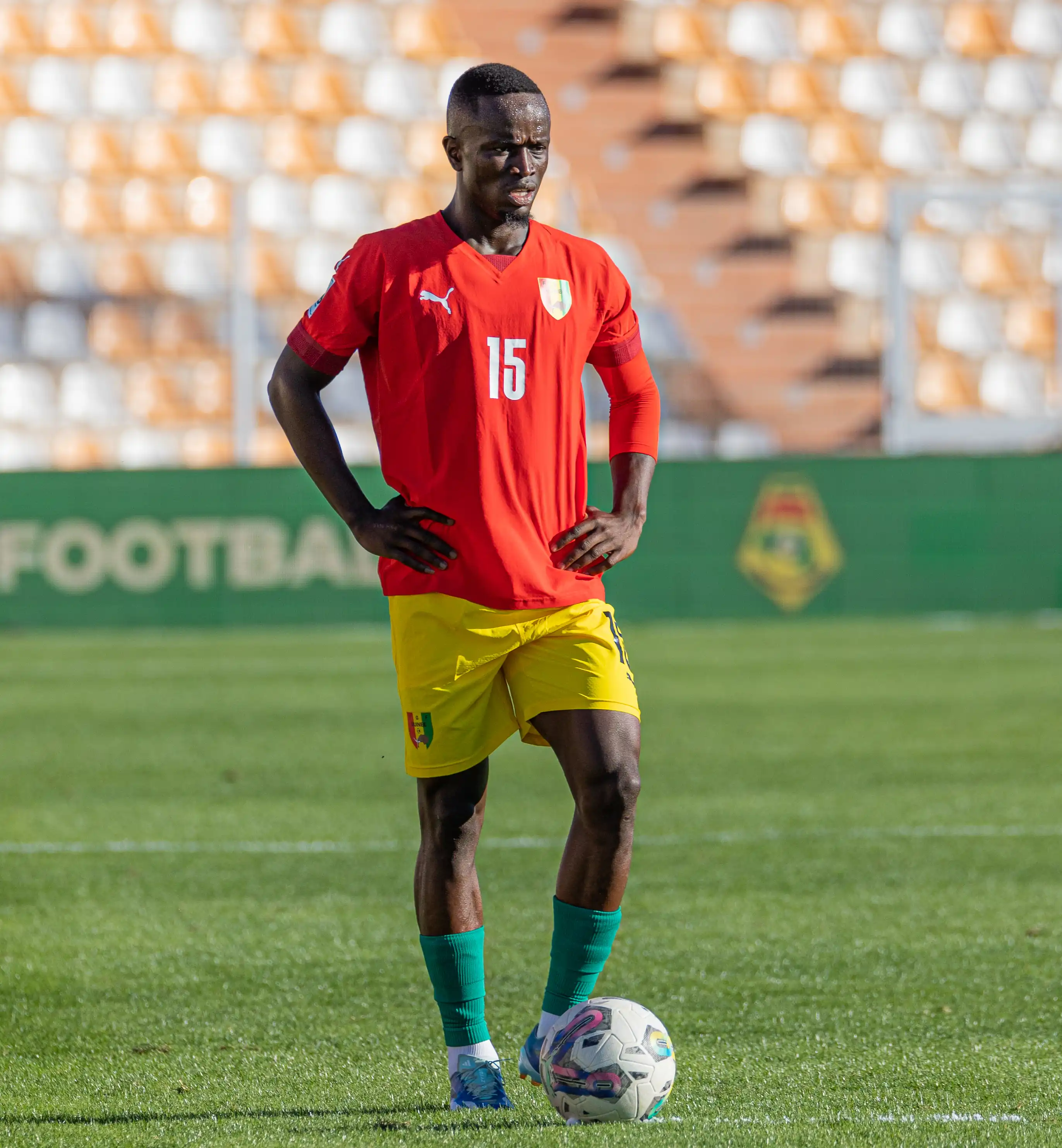 Seydouba Cissé con la selección de fútbol de Guinea