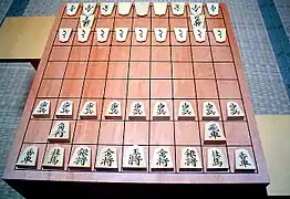 Tablero utilizado para el Shogi.