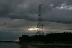 Torre de Shújov cerca de la ciudad de Dzerzhinsk, al oeste de Nizhni Nóvgorod