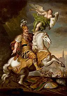 Juan III Sobieski en la batalla de Viena, 1686