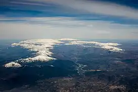 Vista aérea de la cuenca hidrográfica del Alberche en la provincia de Ávila