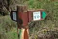 Jewish Agency sign post of Tel Adullam