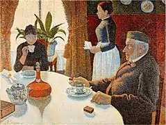 Paul Signac, Desayuno, 1886-1887.