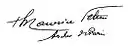 Firma de Maurice Feltin