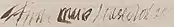 Firma de Ana María Luisa de Orléans