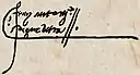 Firma de Antonio de Guevara