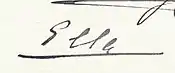 Firma de Isabel de Hesse-Darmstadt