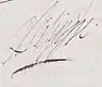 Firma de Felipe de Francia