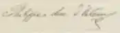 Firma de Felipe de Orleáns