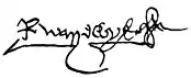 Firma de Ricardo Neville