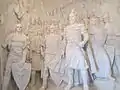 Skanderbeg y sus guerreros dentro del museo