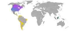 Distribución de los mefítidos.