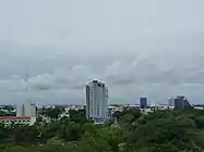 Silueta de la ciudad de Villahermosa.