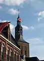 Bandera de la Monarquía Católica en una iglesia de Güeldres (Países Bajos).