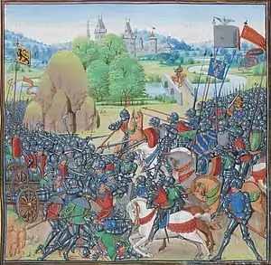 Batalla de Roosebeke en 1382.