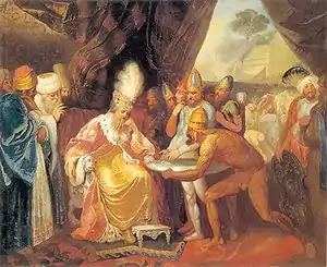 Encuentro de Darío I con los escitas (1785).