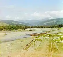 Río Sochi en 1912 en las fotos de Serguéi Prokudin-Gorski.