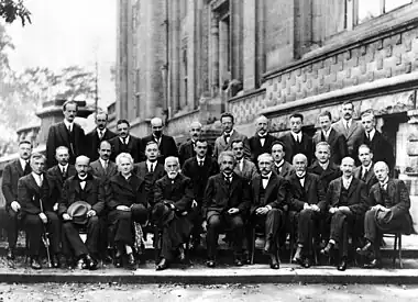 Foto de grupo del 5.º Congreso Solvay de 1927