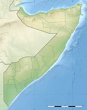 Cabo Hafun ubicada en Somalia