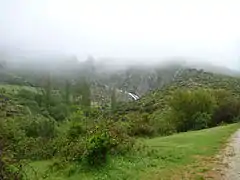 Chorrera de los Litueros en la sierra de Somosierra