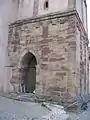 Detalle de la torre de la Iglesia de Saint Maurice