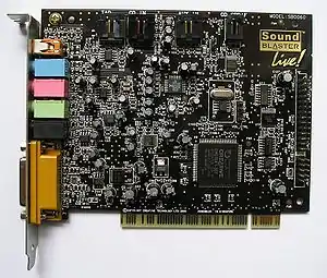 Tarjeta de sonido “Sound Blaster Live! 5.1”.